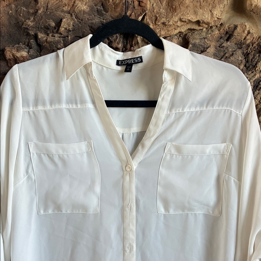 Classic White Button-Down Shirt - Picture 2 of 7